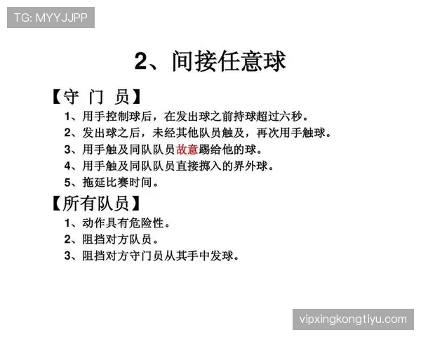 间接任意球的判罚规则与触球后进攻方式解析 间接任意球的判罚规则与触球后进攻方式解析